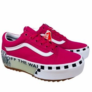 Vans Old School Stacked Logo Platform Sneakers